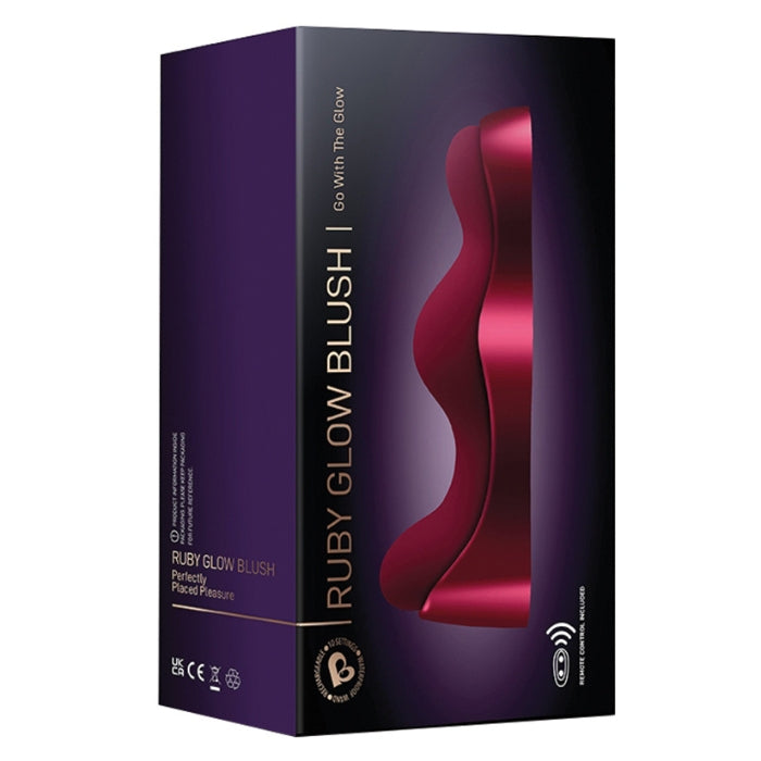 The world’s first ride on vibrator and wand combination! Straddle your Ruby Glow Blush for an external vulva and perineum massage or transform it into a G-spot penetrating wand in one easy motion. Dual independent motors deliver deep rumbling vibrations, Let your lover take over with the remote control or tease yourself mercilessly through deep stimulation in all the right places. From clitoris to anus and everything between. USB Rechargeable.