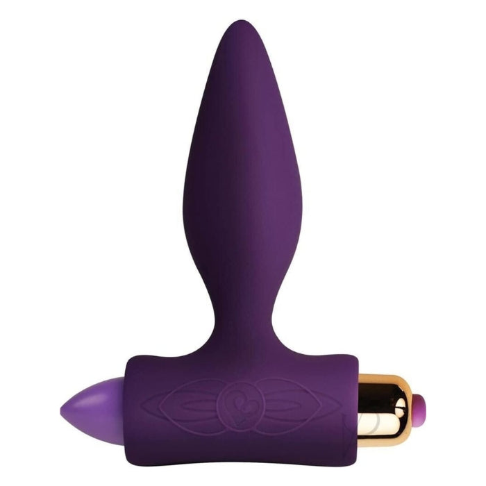 Revel in its 7 pleasure settings that flow through a t-shaped base to stimulate your sensitive areas. 3 vibration speeds and 4 patterns for varying sensations, 100% waterproof and fully submersible, Battery included (N-sized LR1), Length: 4 inches (overall), Insertable Length: 3 inches (plug), Width: .5 inches (tip), 1.1 inches (bell), .5 inches (neck), 2 inches x 1 inch (handle).