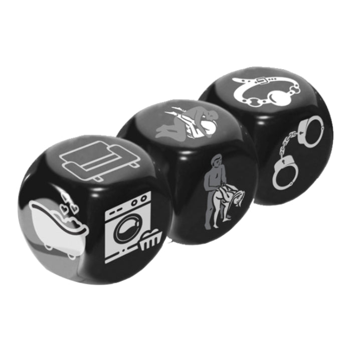 When you can’t decide what new and exciting thing to do next in the bedroom (or kitchen, or living room, or…), this set of romantic dice are a fun way to spend your grown-up play time! Roll the dice to determine the posture, place and fetish where you’ll play with your partner.