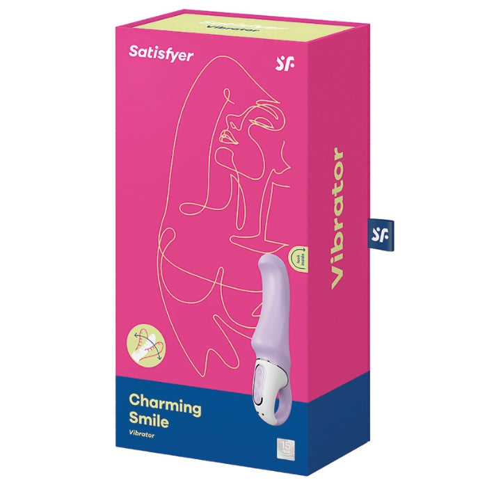 The combination of a flexible shaft and a curved tip makes the Charming Smile the ultimate G-spot expert. The 12 powerful vibration programs are made up of 6 intensities and 6 divine patterns. 100% waterproof, The Charming Smile invites you to enjoy sensual pleasure in the shower or in the bath. USB rechargeable.