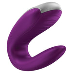 Double Fun powerfully stimulates both partners during sex. The U-shape is fitted both inside and outside - ensuring a seductive feeling for the clitoris, G-spot, and penis. App enabled, this high-tech pleasure product is enhanced with remote.