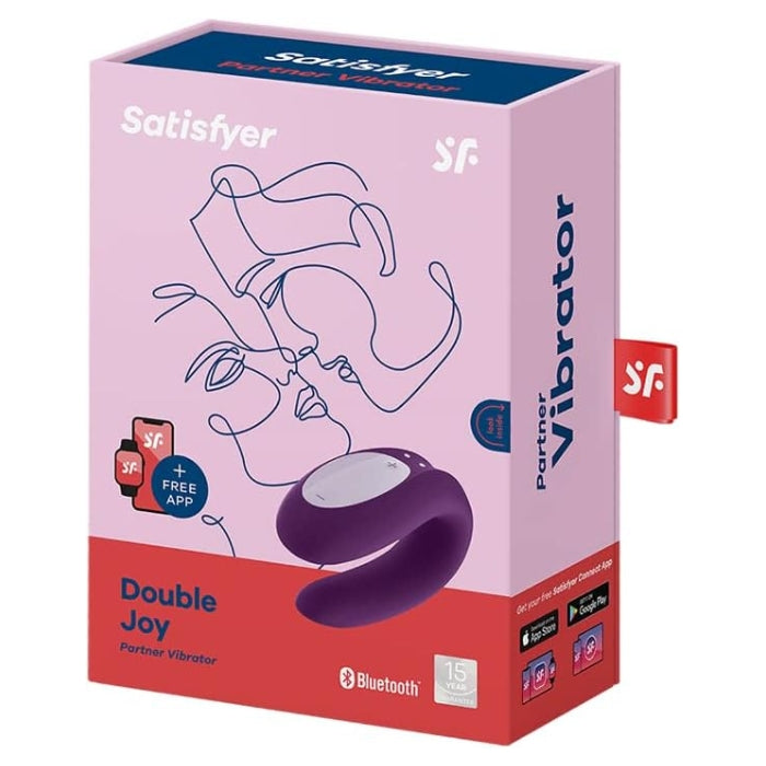 Satisfyer Double Joy Couples Vibrator - Violet