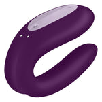 The Satisfyer Double Joy is a couples toy that powerfully stimulates both partners during intercourse. The U-shape is fitted both inside and outside - ensuring a seductive feeling for the clitoris, G-spot, and penis. The Double Joy and be controlled via the Satisfyer App or the control panel. This high-tech toy is enhanced with remote play, is waterproof and is USB rechargeable.