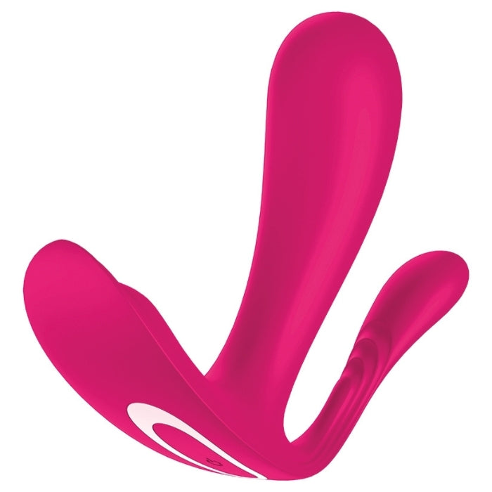 Top Secret Plus can be worn discreetly in everyday life and has 2 wonderful shafts, each with its own motor, which stimulate both vaginally and anally. A surface made of soft silicone and the possibility of app control complete the toy. USB rechargeable.