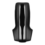 The large opening allows using the Satisfyer even when your penis is not yet erect, also making it ideal for the beginning of your session. The staircase effect created by two bulges in the inside narrows the masturbator even more towards the back. Using a little water based lube you'll gently glide over the waves and lean back comfortably enjoying the different vibration patterns. 14 vibration programs and an insertion length of 7 cm (2.7"). rechargeable and waterproof.