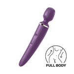 It's streamlined shape and impressive size is uniquely designed for targeted pressure that soothes tension and eases stress. Suitable for full-body therapeutic massages, the Wand-er Woman will tantalize you, or your lover, with soul-clenching stimulation of your most intimate parts. Satisfyer Wand-er Woman works everywhere on your body. You can choose between 50 exciting vibration combinations consisting of 10 rhythms and 5 intensities. Rechargeable, waterproof and 15 year warranty.