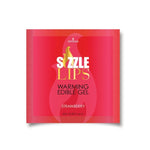 Make your partner blush with Sizzle Lips, the Edible Warming Gel that feels hot when you blow on it. The more you rub it in, the warmer it feels. Sizzle Lips Warming Gel is an especially great tasting, glycerin-based gel with no unpleasant after-taste! Strawberry Flavour