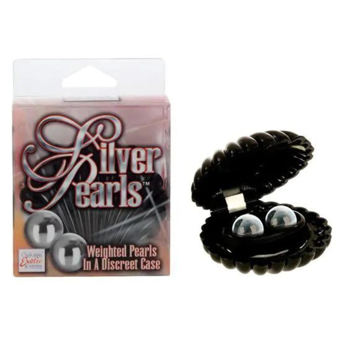 These classic 5cm silver beads are smooth, heavy and packaged in a pretty, shell-shaped box. These pearls can work in a variety of ways, but most commonly the balls are used as kegel weights to strengthen the vagina and increase sexual awareness. The weighted balls help you exercise the muscles in the pelvic floor responsible for sexual pleasure, while the vaginal walls remain elastic and responsive to stimulation and pleasure.