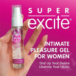 Skins Super Excite has been lovingly created with one purpose in mind - to increase the intensity and pleasure of intimate encounters. This ultra light, discreet gel combines a unique blend of aphrodisiac ingredients and is easy to apply and sets to work quickly; heightening sensation, stimulating desire and accentuating arousal during solo and couples play.
