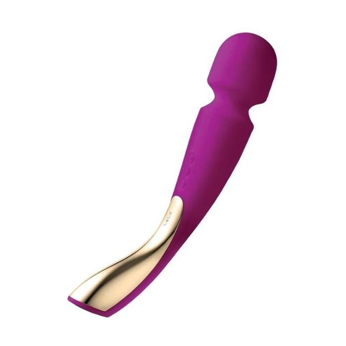 Lelo Smart Wand 2 large massager. This is definitely one of the very few toys that will give you an intense clitoral orgasm fully clothed! Relax and unwind. The rechargeable smart wand does away with cables you get all the power of mains charging with more maneuverability. More power, less fuss, perfect for the bath or shower. Medical Grade Silicone. 100% waterproof. USB Rechargeable.