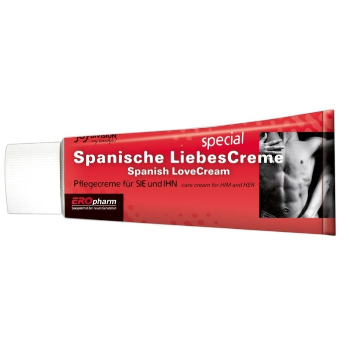 Stimulating cream for him and her. Nothing can stand in the way of a more active, fulfilling and pleasurable sex life! Super effective - massage just a tiny amount onto the penis and clitoris. 40 ml tube.