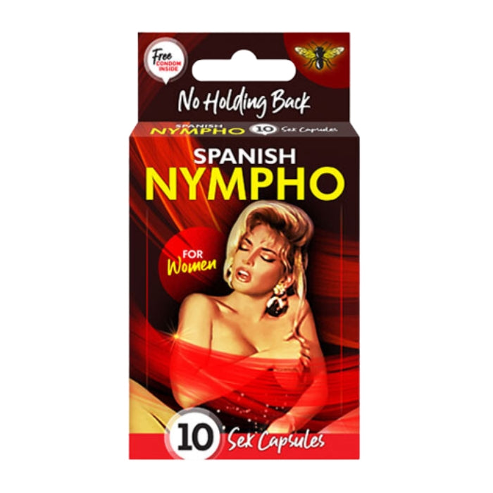 Spanish Nympho Capsules for Women (Pack of 10) are a natural stimulant designed to awaken passion and enhance sexual desire in women. Formulated with high-quality ingredients, these capsules provide a boost in energy and libido, helping you enjoy a more fulfilling intimate life.