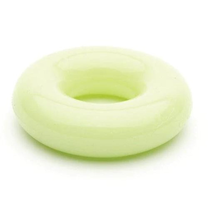 The Chubby Glow-in-the-Dark Cock Ring by Sport F*cker adds a little reflection to your erection. This yellow-colored cock ring is a glowing donut that firmly and comfortably fits shafts up to five times its original size. Stretch, pull or adjust it to give the maximum pleasure in how it fits. Great for stretching, this thermoplastic rubber is silicone lube safe and easy to clean.