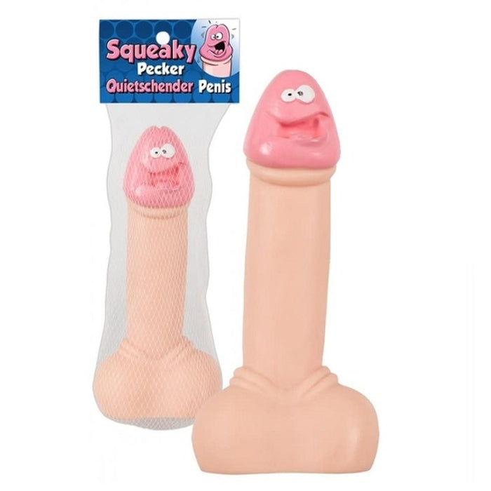 Release some stress and squeeze this hilarious squeaky pecker. Perfect as a "gag" gift, for bachelorette parties, pride events or to just add some fun and humour into you life.