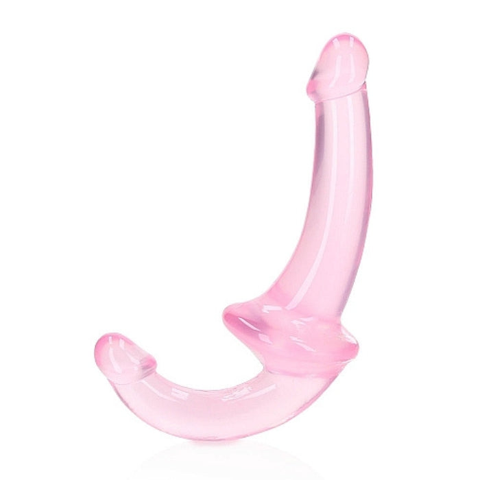 This 6inch strap-on can see right through you and will know exactly how you like it. Suitable for anal and vaginal use! This sensational strap on requires no harness, so nothing comes between you and your lover with the exception of your own intense pleasure together. All Realrock Rock Crystal Clear Dildos are phthalate free, latex free, body safe and non-porous which makes them easy to clean and gives them a longer lasting durability.