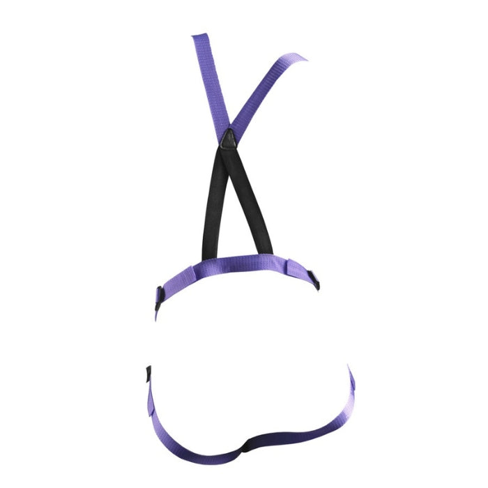 Suspender Strap On Harness with 7 inch Dillio - Purple
