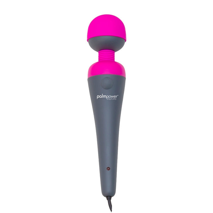 The Swan Palm Power Wand is an incredibly powerful medium sized vibrator. It is a favorite purchase for a well priced luxury product. It has intense vibrations for its size. Simply plug it into the USB power bank and play. Rechargeable.