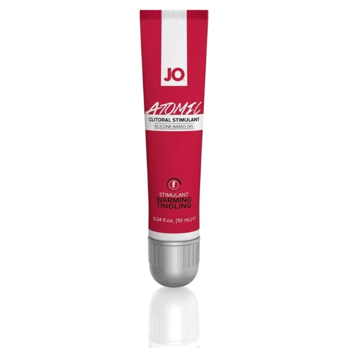 JO Clitoral Stimulating Gel is the perfect sensual enhancement for women. With a pleasant tingling that starts on contact, JO Clitoral Gel is uniquely formulated to intensify your intimate sensation and satisfaction. Effect lasts up to 45 minutes, Just 1 or 2 drops spreads sensual warmth to ignite your passions. Contains NO L-Arginine and NO Hormones - pH balanced formula made with pharmaceutical grade ingredients - Safe for use with condoms and non-silicone toys.