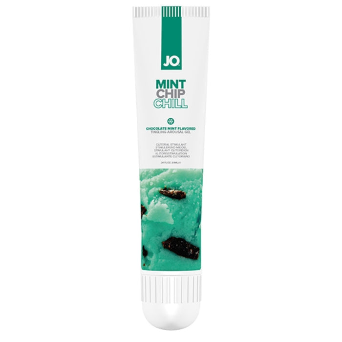 A cool breath of mint tingles atop the warm undertones of rich chocolate in this kissable water-based arousal gel that blends two classic flavors for extraordinarily aromatic clitoral stimulation. Let the tastes melt together on your most sensitive erogenous zone for a truly erotic experience. 10 ml