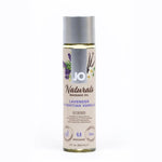 System Jo Massage Oil combines a blend of nut and fruit oils with other natural ingredients to enhance every instance of skin-on-skin contact. Naturals Massage Oil Lavender & Tahitian Vanilla features a rich, moisturizing glide that leaves skin feeling nourished but not greasy. The lavender and Tahitian vanilla scents are familiar and comforting smells that also serve as natural aphrodisiacs.