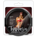 Get creative with this sensual, reusable bondage tape that sticks to itself but not to skin or hair. This light weight tape is an ideal way to create blindfolds, gags, or to bind your lover to any surface without the mess of adhesive tape. It’s perfect for spontaneous play, easy to use, and a fun way to expand your dominance and submission play. 18m