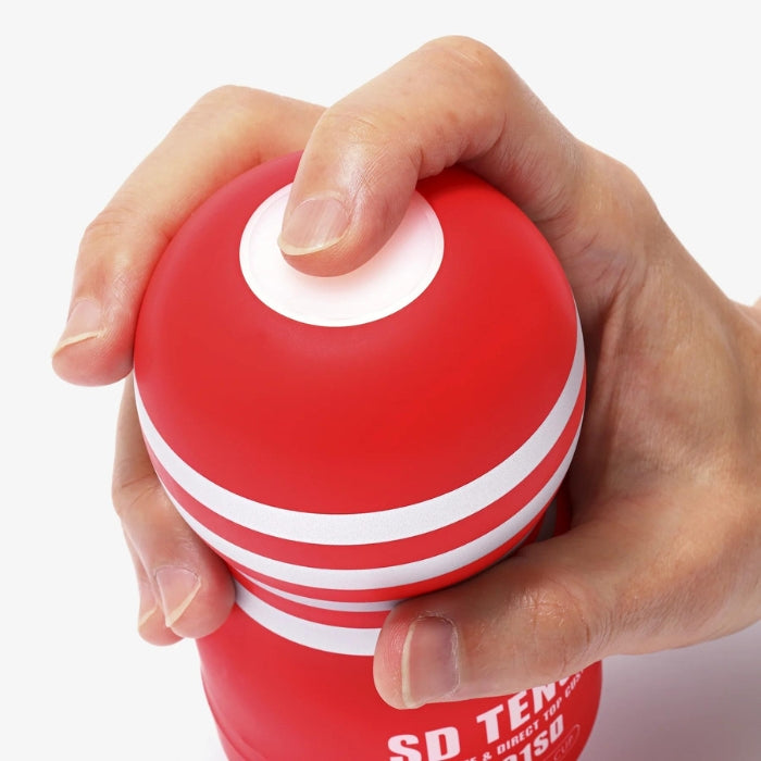 The SD Tenga cups are made so you can reach all the way to the end, to enjoy stimulation from quick strokes and direct stimulation to the tip! The hourglass shape remains for strong suction, with new details to boost the directly stimulating experience – you can also try the Gentle and Strong variations for differing strengths!
