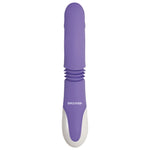 2 powerful motors: in head of shaft and clitoral stimulator. 8 vibrations speeds and functions controlled together. 5 thrusting and expanding functions. Program 5 custom stationary lengths and widths. USB rechargeable and waterproof.