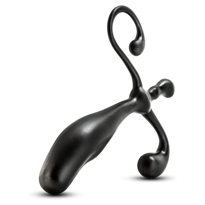 The VX1 Prostimulator is designed to stimulate the prostate for enhanced male orgasms. The Prostate Massager works in harmony with your body's natural movements to elevate you into new levels of pleasure. Measures 12.7cm high, 10.16cm wide with handle, 8.9cm insertable and 2.54cm at the tip.