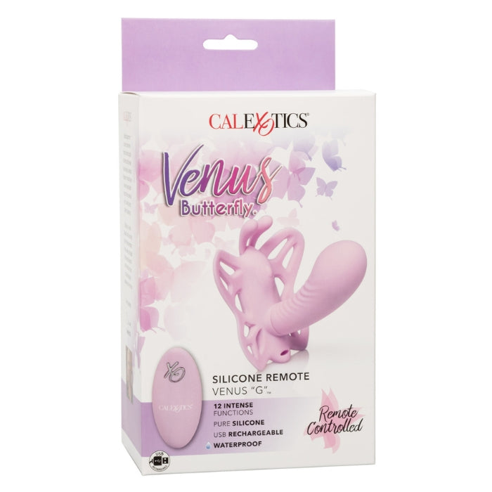 Venus Butterfly G-Spot Vibrator with Remote - Pink