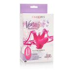 Venus Butterfly Strap On Vibrator with Remote - Pink