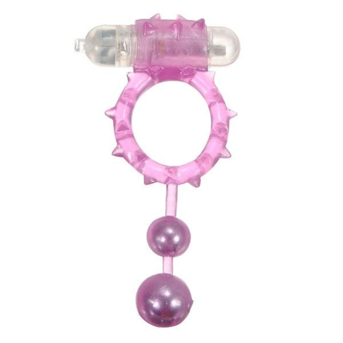 The Vibrating Ball Banger Cock Ring promotes maintaining a firm erection and prolong ejaculation. The super-stretchy ring puts a squeeze on performance letdowns by helping you control ejaculation. But it’s not just for him- with each thrust, the balls swing and tap against you and your partner, adding extra stimulation for the both of you! 