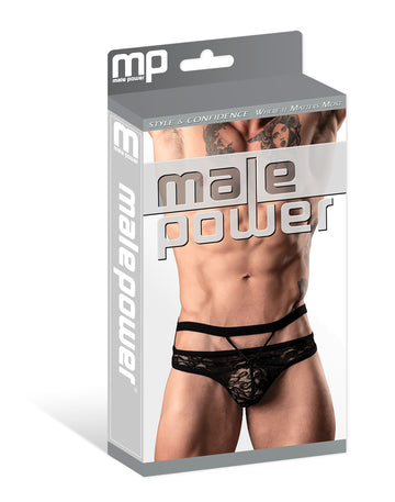 Lucifer Male Power Thong  S/M Black