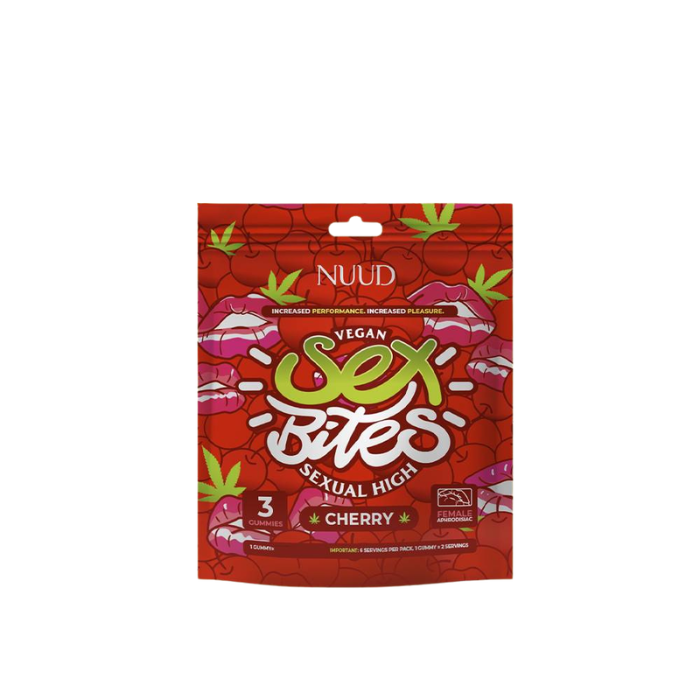NUUD Sex Bites Cherry Female Enhancement Gummies (3)