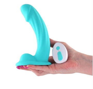 Colours Curve Vibrating Dildo 5 inch Teal