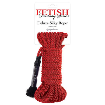 Fetish Fantasy Deluxe Silky Bondage Rope Red