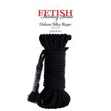 Fetish Fantasy Deluxe Silky Bondage Rope Black