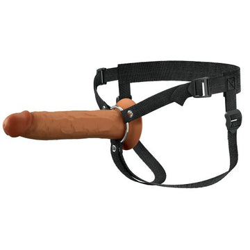 Dark Fantasy X-Tensions Elite Hollow Strap On Dildo 9 inch Dark