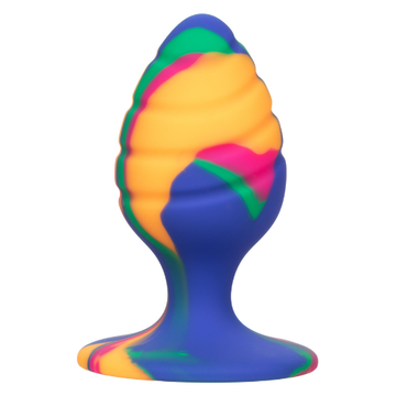 Calexotics Cheeky Anal Plug Medium Swirl Tie Dye