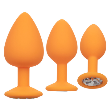 Cheeky Gems Anal Plug Set (3) Orange