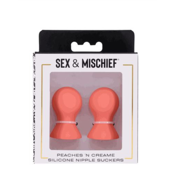 Sex & Mischief Peaches 'N Creame Silicone Nipple Suckers