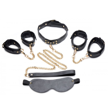 Master Series Golden Submission Bondage Set 4 Piece