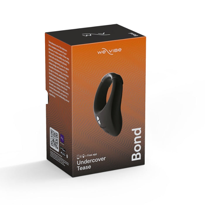 This wearable stimulation ring, controlled by app or remote, celebrates the bond between sexual partners, and emphasizes the importance of curious, adventurous intimacy. Wear Bond beneath clothing to make every moment pleasurable, and use it to take foreplay to another level. Bond is also waterproof, so teasing can be taken to the shower, tub or pool, and with up to 2 hours of play.