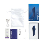 The classic bullet vibe has evolved, offering more power, smoother design and better control than ever before. Tango X delivers 8 types of body-shaking vibrations, while the improved tip massages your clitoris with devastating accuracy. USB rechargeable and 100% waterproof.  Midnight Blue