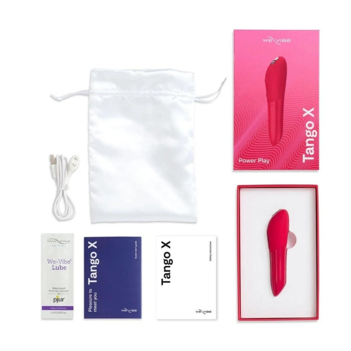 The classic bullet vibe has evolved, offering more power, smoother design and better control than ever before. Tango X delivers 8 types of body-shaking vibrations, while the improved tip massages your clitoris with devastating accuracy. USB rechargeable and 100% waterproof.  Cherry Red