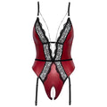 Lady Jane Adult Sex Shop | Abierta Fina Crotchless Teddy Black/Red