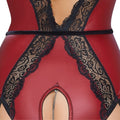 Lady Jane Adult Sex Shop | Abierta Fina Crotchless Teddy Black/Red