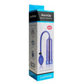 AeroUp / Beginner's Penis Pump is a cylinder pump with a comfortable and secure seal. It has a easy to use one-handed air valve and blue transparent vacuum tube with universal measurements. 100% silicone hose, allows air to pass freely and is almost impossible to break. 