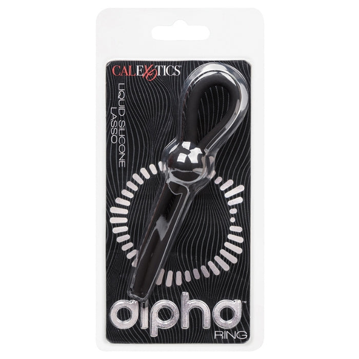 Lady Jane Adult Sex Shop | Alpha Liquid Lasso Cock Ring - Black
