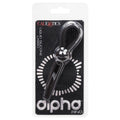 Lady Jane Adult Sex Shop | Alpha Liquid Lasso Cock Ring - Black