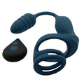 Lady Jane Adult Sex Shop | Anal plug Vibrator with Cock Ring & Remote - Blue